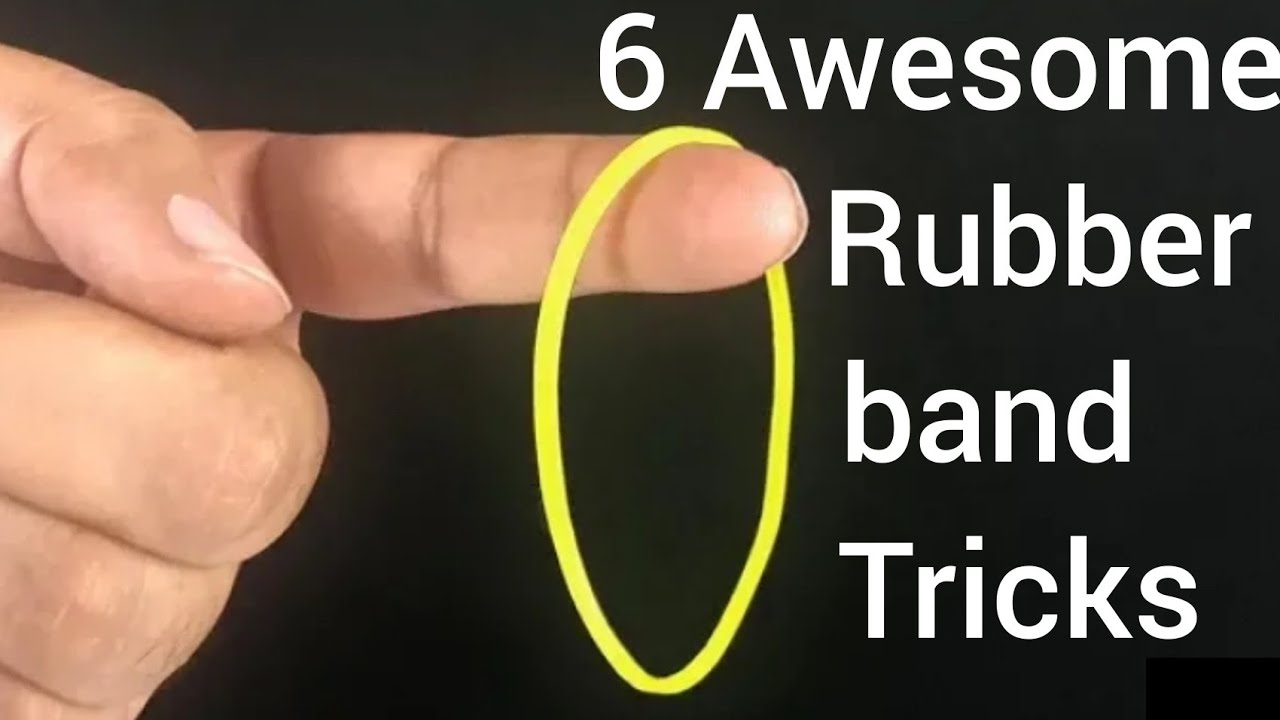 6 Awesome Rubber band Magic Tricks | Rubber band Magic Tricks revealed | 6 Visual Rubber band Tricks