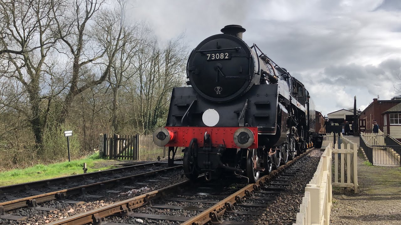 BR 5MT 73082 Camelot leaving Sheffield Park ￼