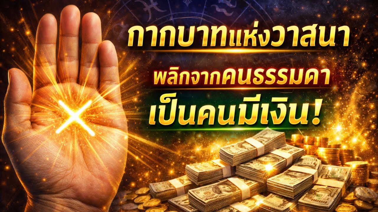 ถ้าคุณมีกากบาทบนฝ่ามือลองพิมพ์คำว่า‘กากบาทเปิดดวง’ไว้ใต้คลิปนี้หลายคนที่มีลายมือแบบนี้รวยจริง