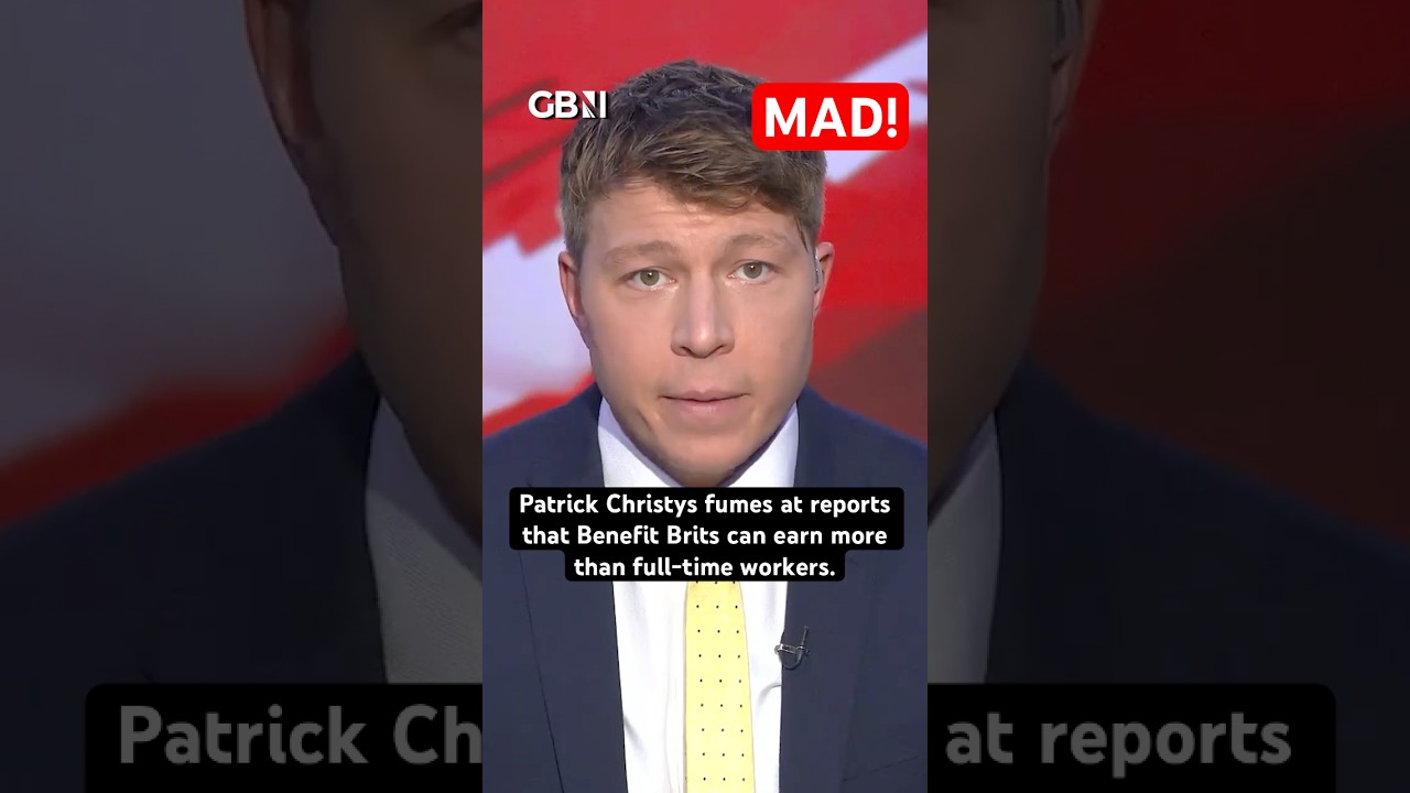 MAD! Patrick Christys fumes at reports that Benefit Brits can earn more than full time workers.
