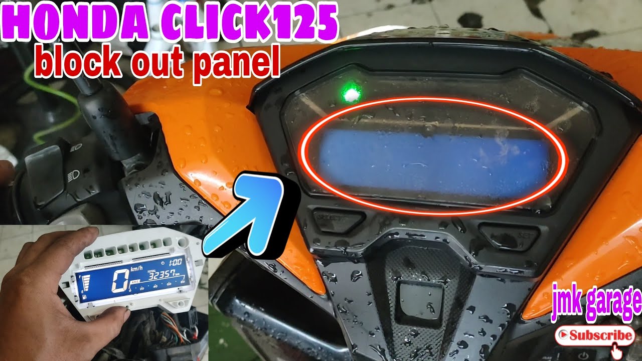 paano ayusin ang panel ng honda click GC na nag-blur.