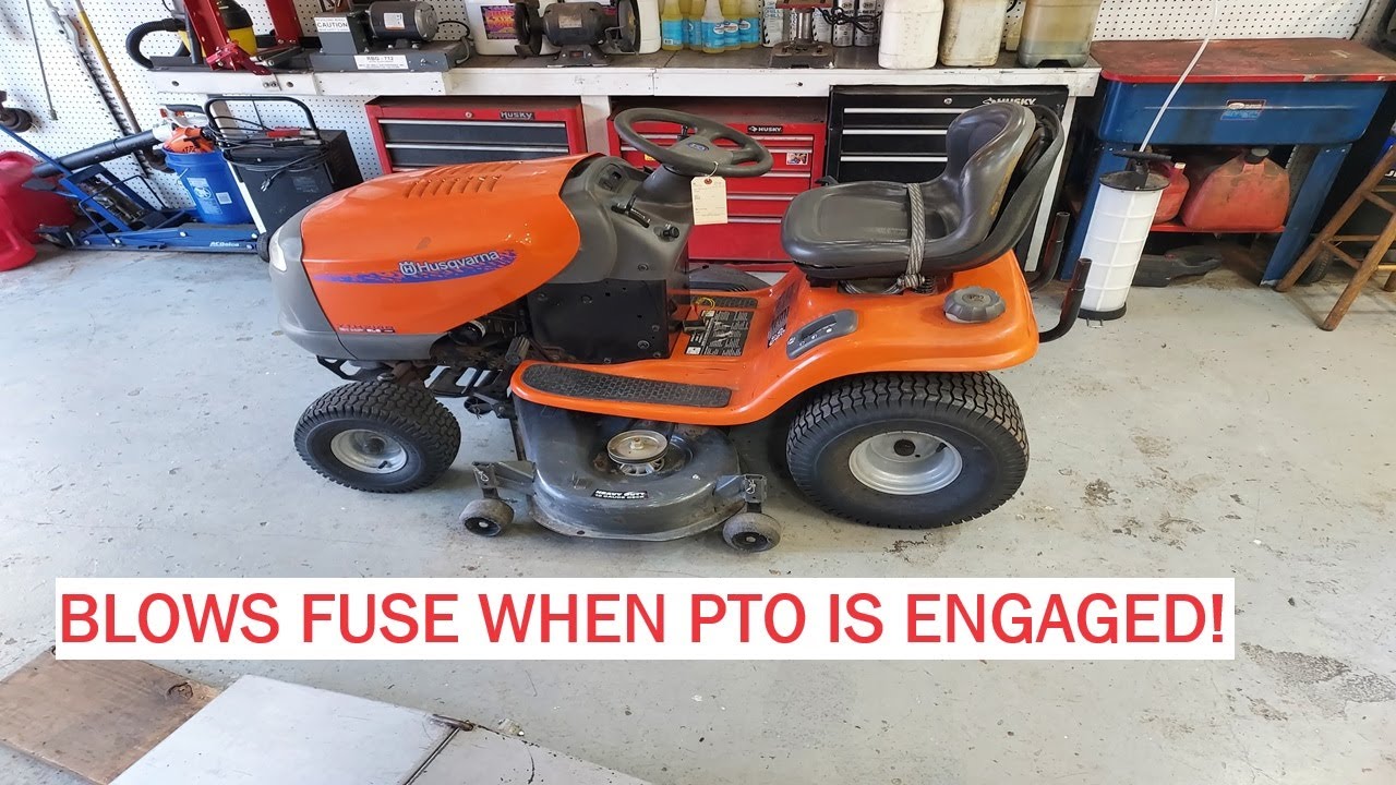 Husqvarna YTH2148 Riding Mower Blows Fuse When Engaging PTO!