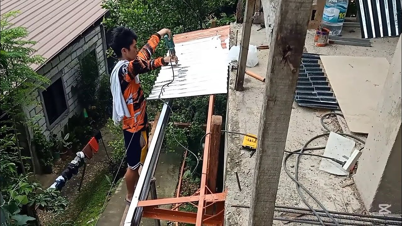 Low budget canopy using tubular and angle bar