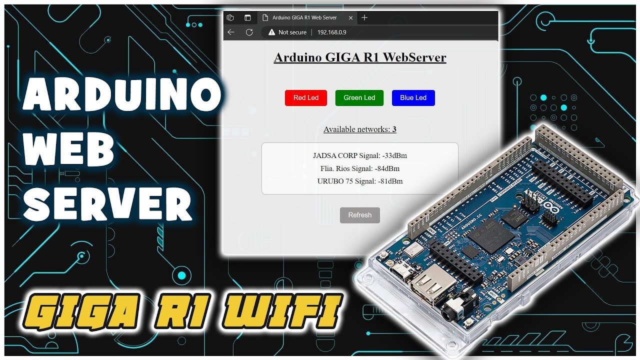 PROYECTO: Arduino Web Server + GIGA R1 WiFI