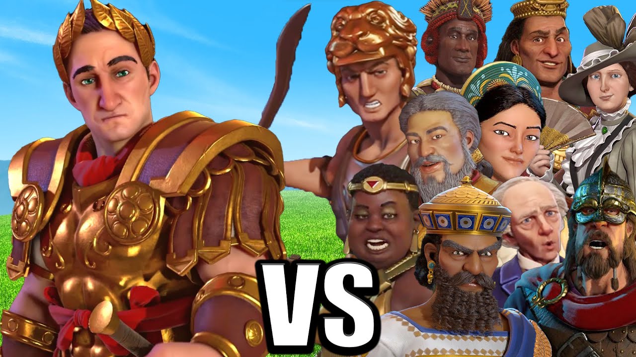 10 Божеств ИИ против Цезаря &mdash; Civilization 6: Испытание Божеств