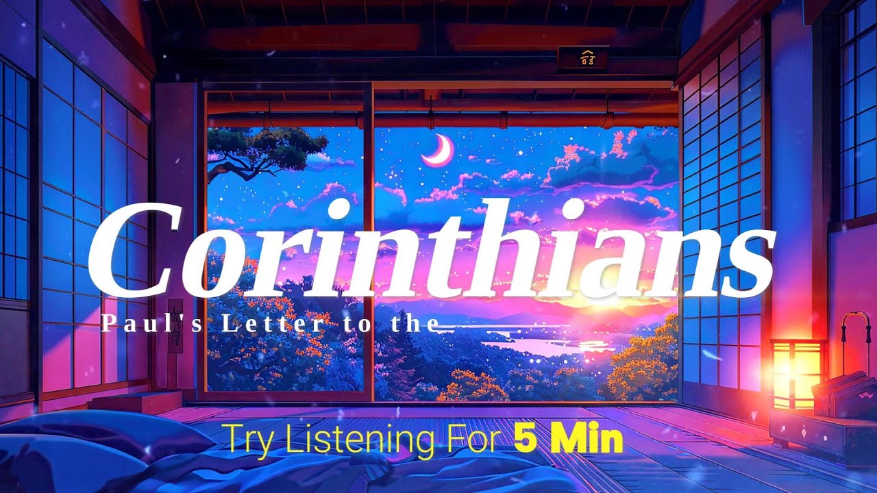 Sleep to Scripture – Corinthians 1 & 2 with Serene Sunset Background