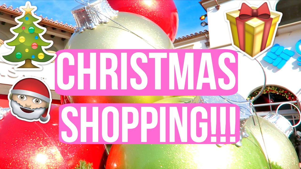 CHRISTMAS SHOPPING WITH THE FAMILY! VLOGMAS DAY 5!!