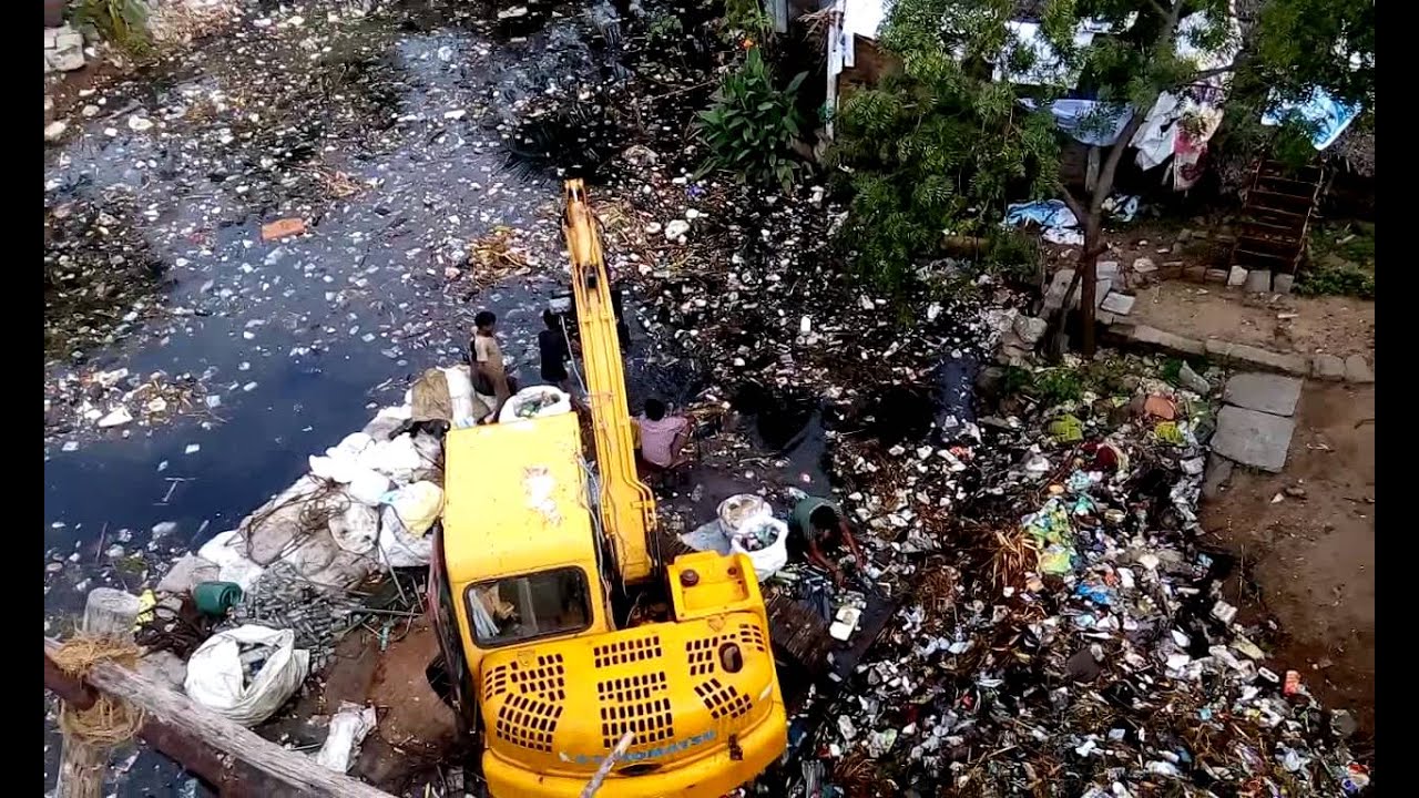 Chennai Cooum (Koovam) river cleaning process started!!
