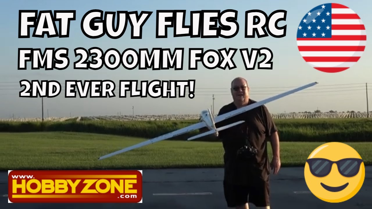 FMS 2300MM FOX V2 2ND AND MUCH BETTER FLIGHT by Fat Guy Flies RC