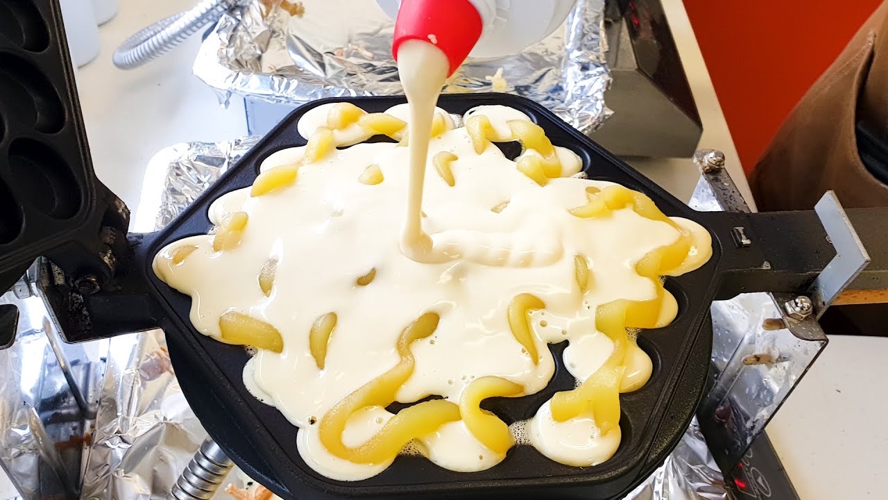 Вафли Best Bubble, Яичные вафли, Сырные вафли, Батат, Корейская уличная еда