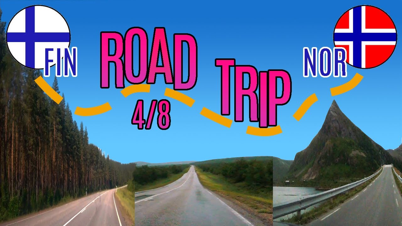 Road Trip FIN-NOR |  Part 4: Norway, Skibotn - Tromsø - Finnsnes - Senja | 4K Dash Cam  3h58min