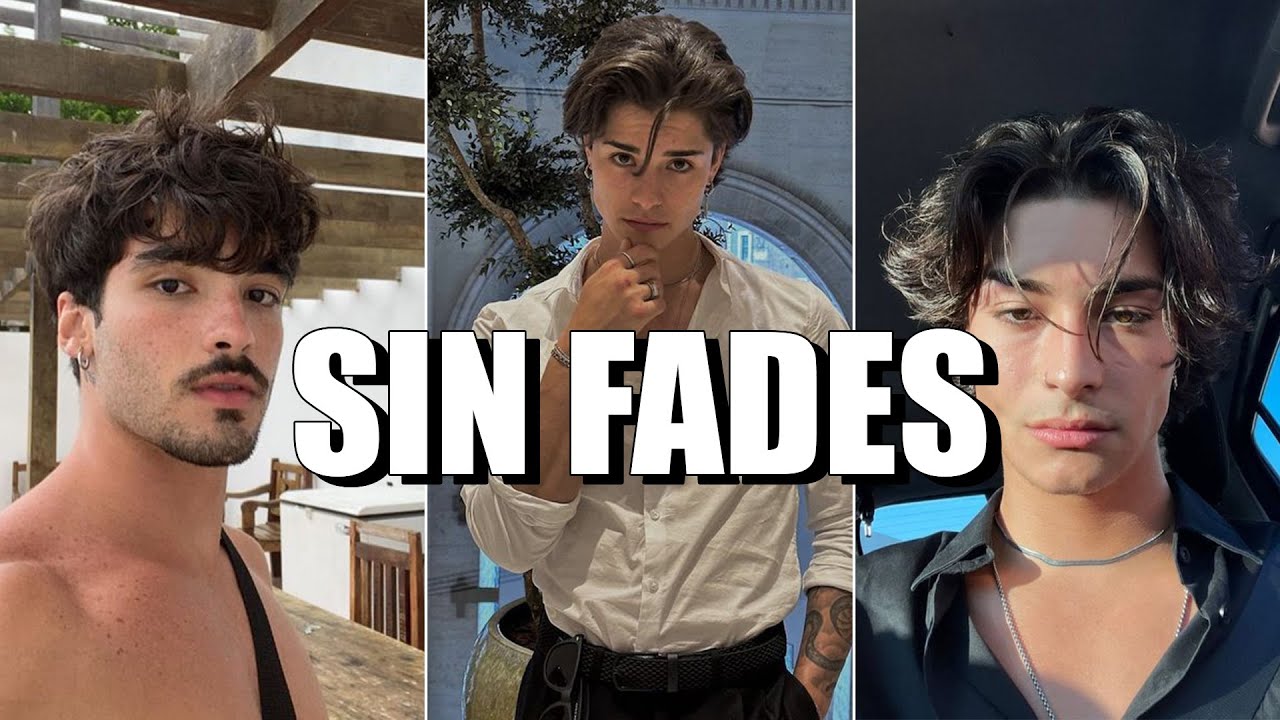 MEJORES CORTES de CABELLO MEDIOS LARGO sin FADES para HOMBRE 2023 #2