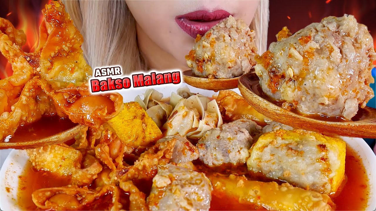 ASMR 🥣🔥BAKSO MALANG SPECIAL HAJI DARMO KUAH MERCON PEDAS🌶 INDONESIAN STREET FOOD🇮🇩