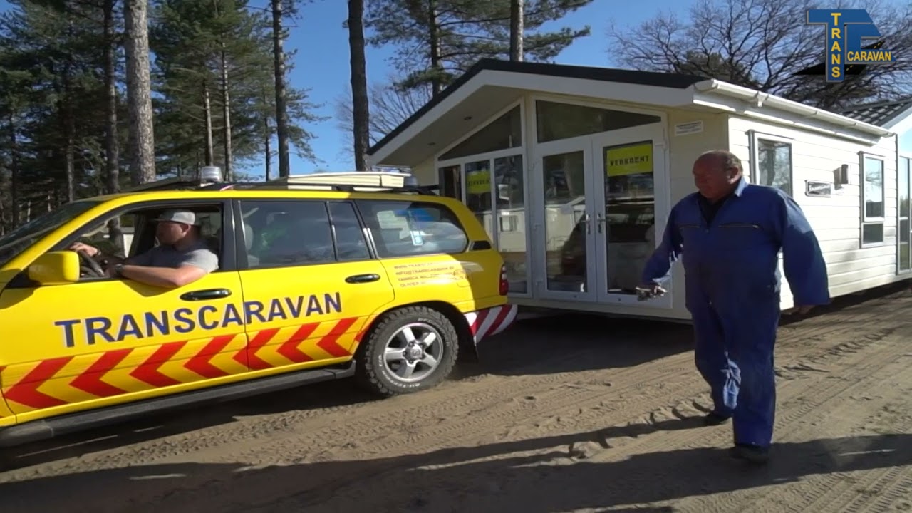 Transport en plaatsen stacaravan Korte Heide