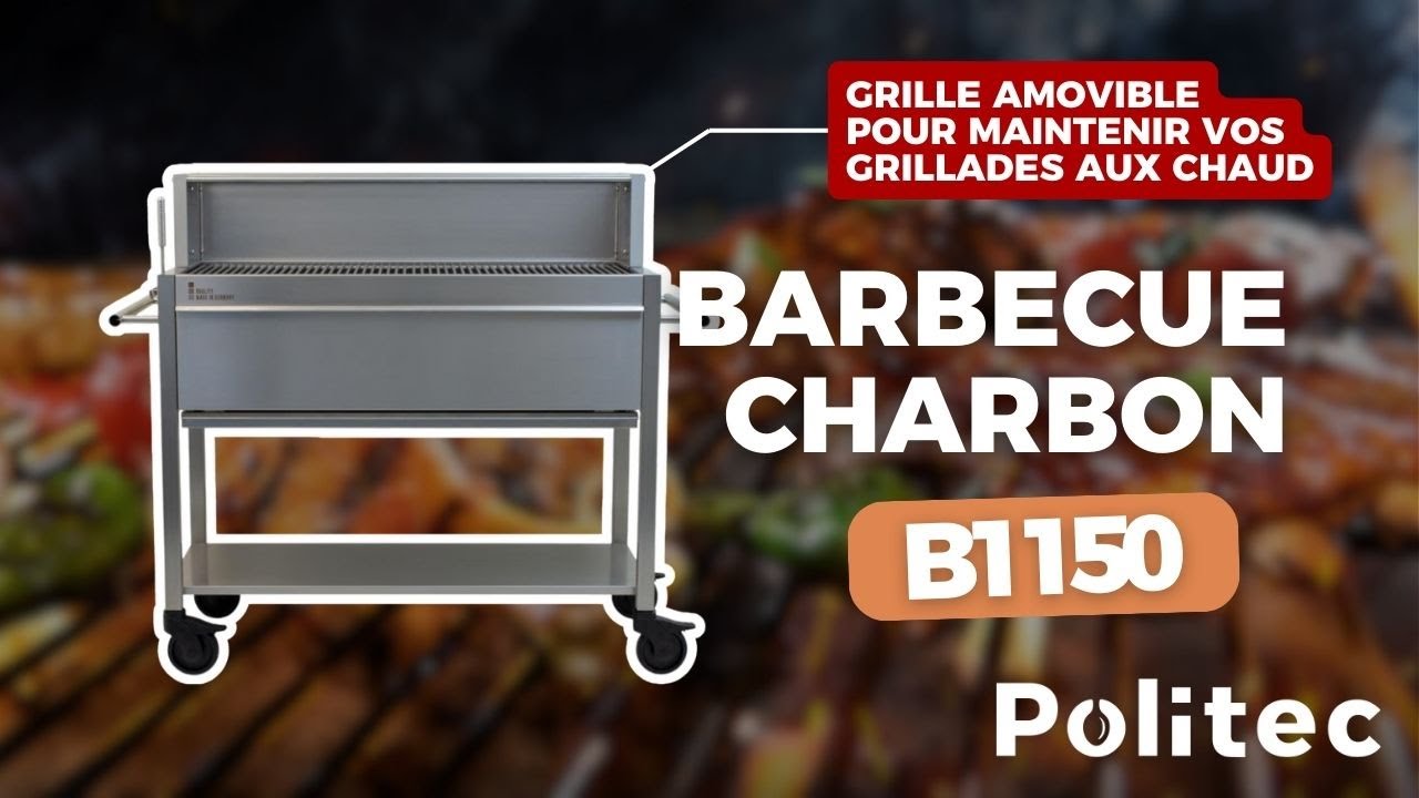 Barbecue Politec au charbon de bois pro B1150