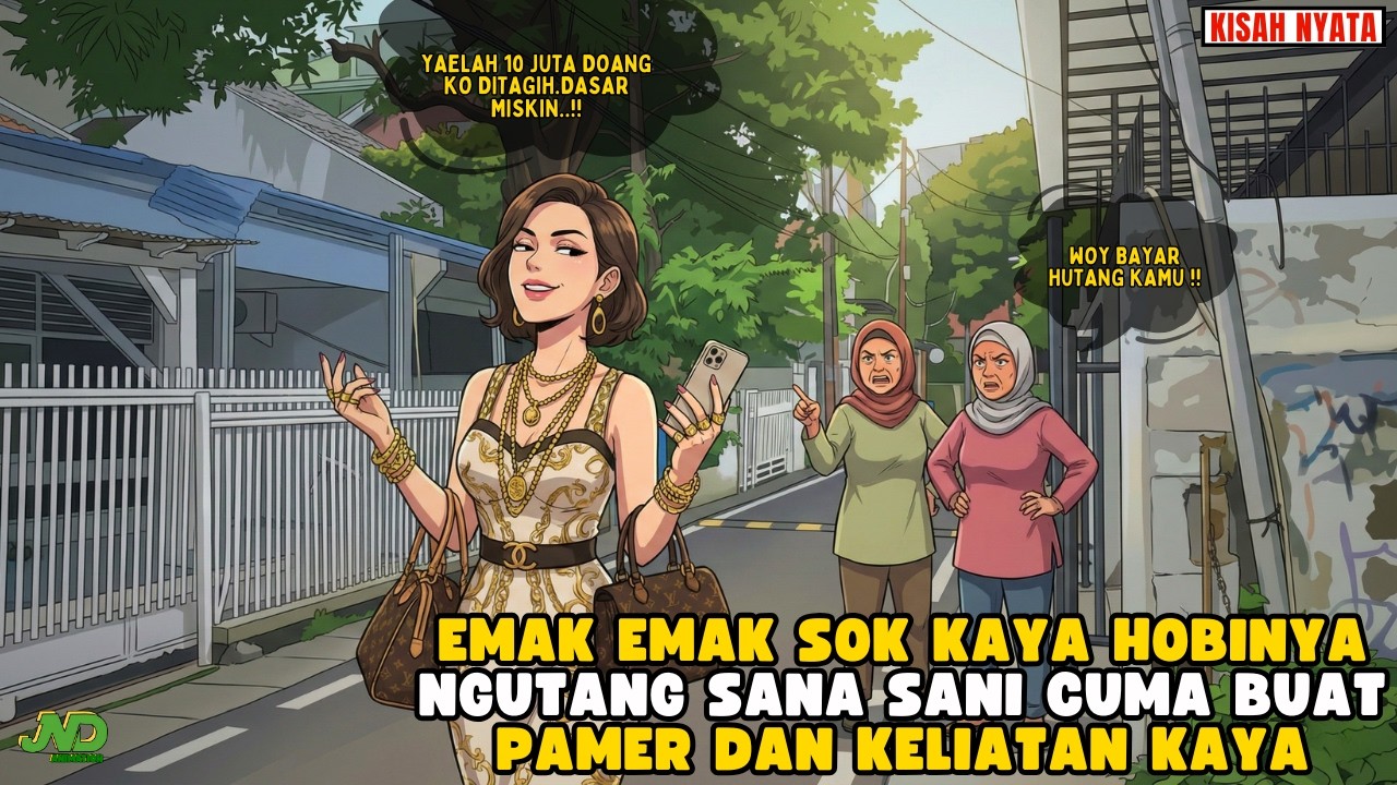 EMAK EMAK SOK KAYA,GAYA ELIT BAYAR HUTANG SULIT... || ANIMASI AZAB
