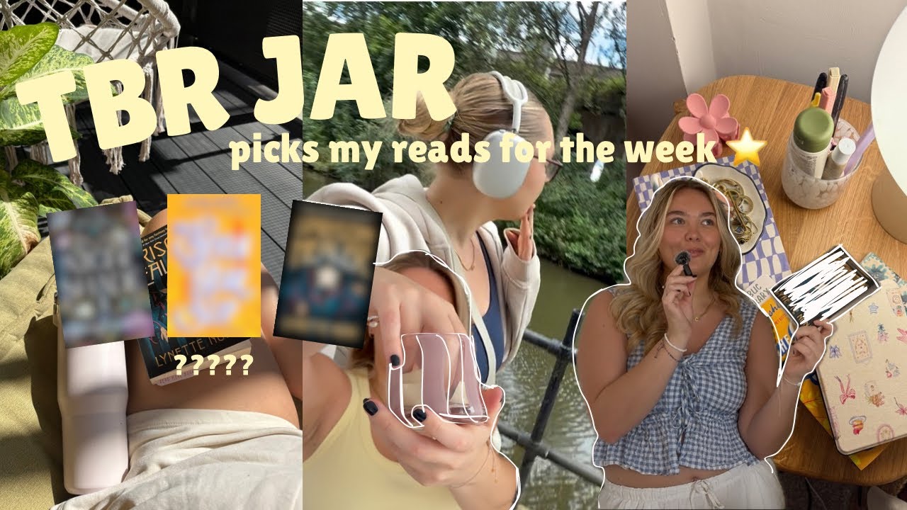 TBR JAR picks my reads for the week!📔✨ physical tbr reading vlog *spoiler free* 