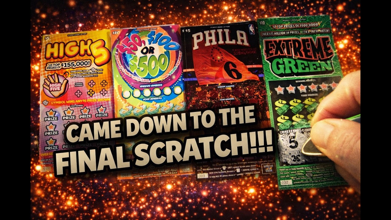 🚨🎉  CAME DOWN TO FINAL SCRATCH PA LOTTERY HAUL!! 🚨🎉