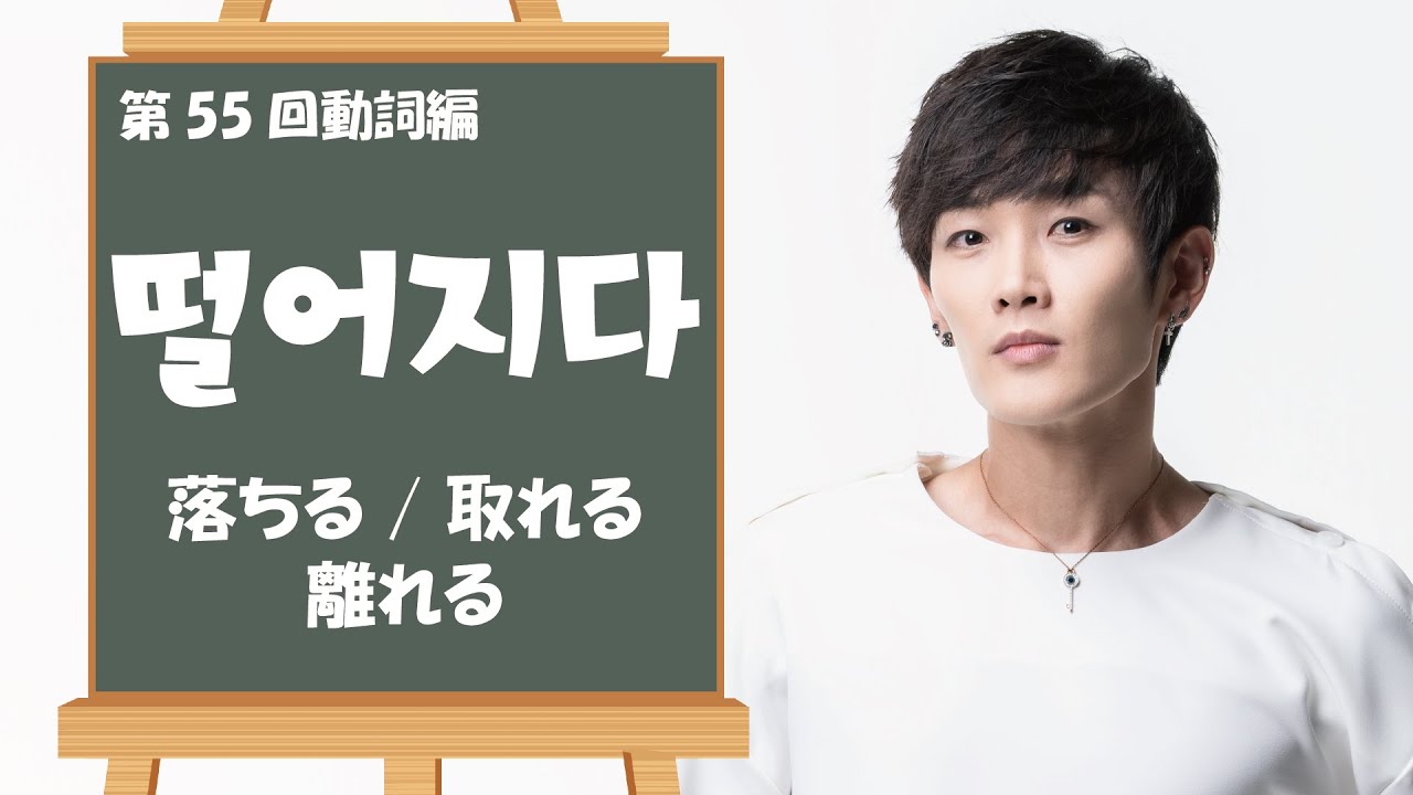 떨어지다(落ちる/取れる/離れる)【第55動詞編】