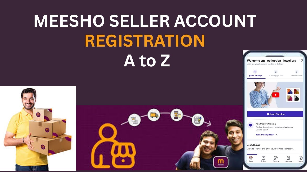 Meesho seller account A to Z registration products upload delivery payment and more👍