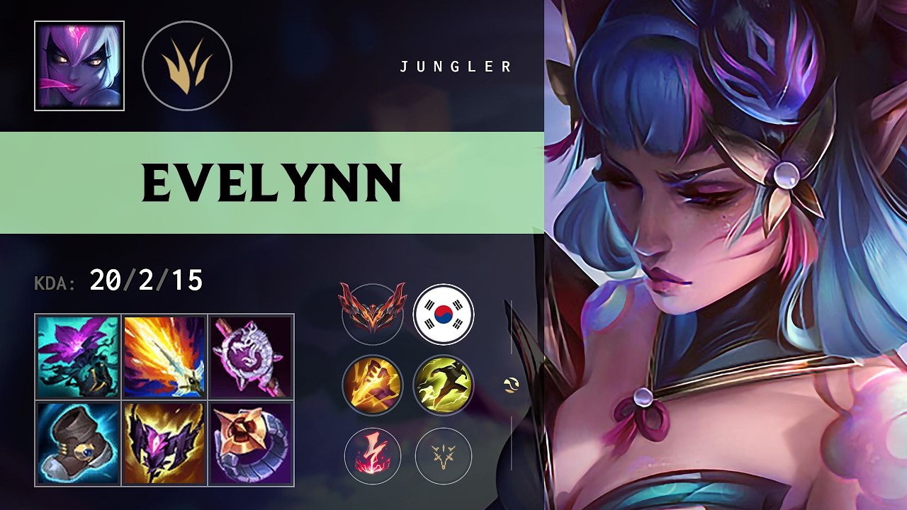 Evelynn Jungle vs Shyvana - KR Grandmaster Patch 26.16