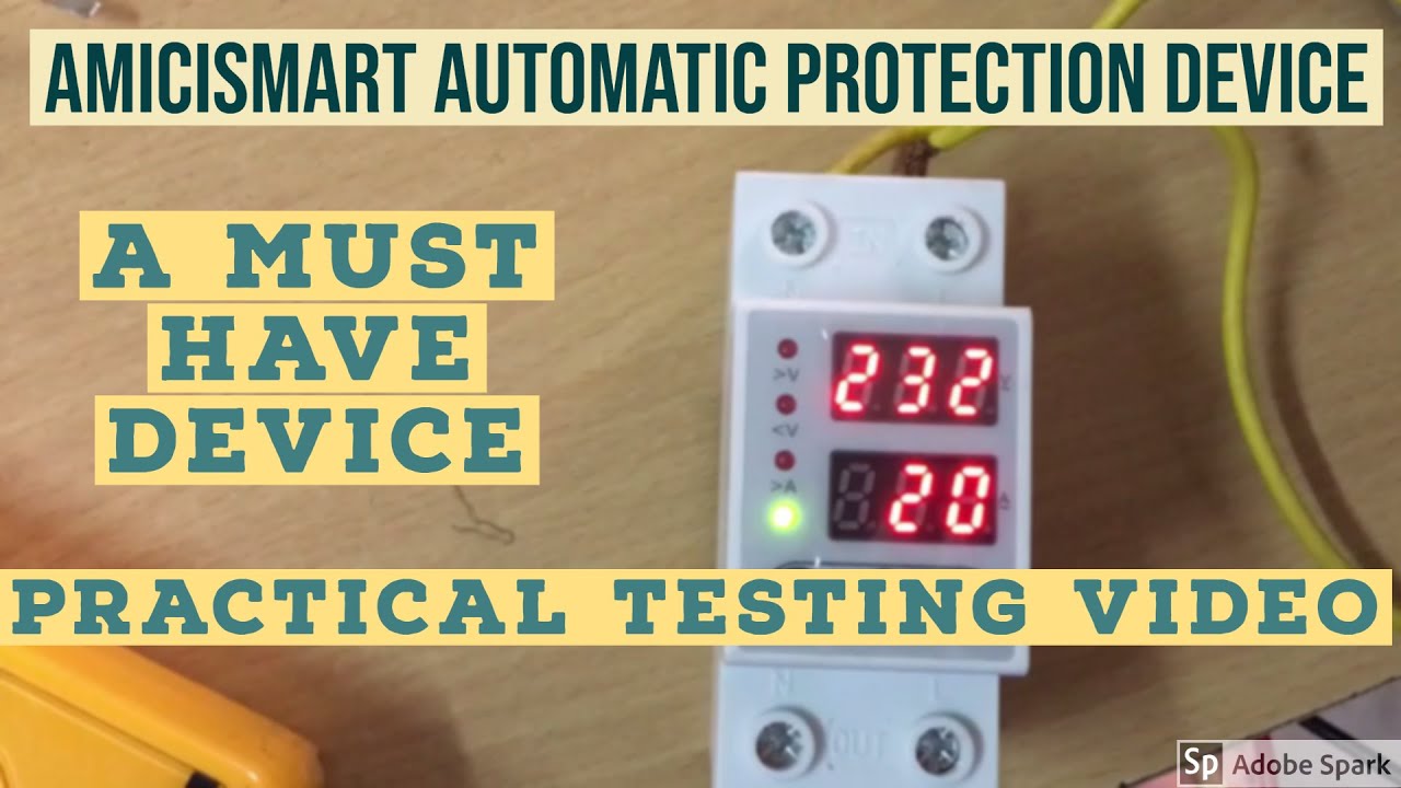 amiciSmart Automatic Over Under Voltage Protection Relay