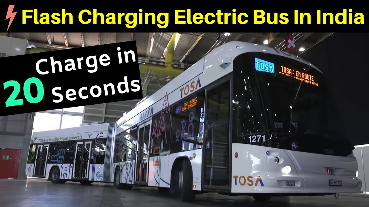 Charge in 20 Seconds Electric Bus in India | Ashok Leyland & ABB