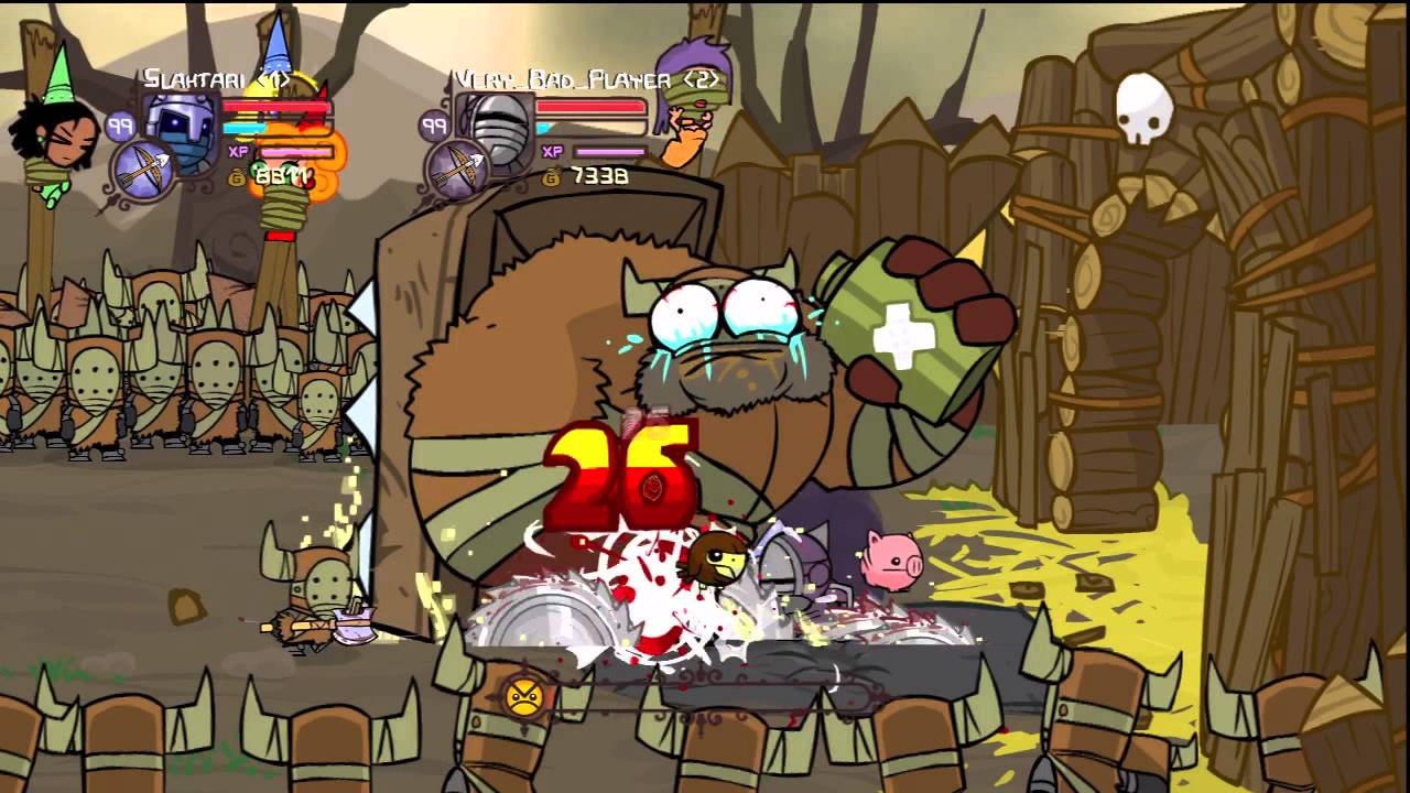 Castle Crashers Insane 2 Player (PS3/720p) part 1
