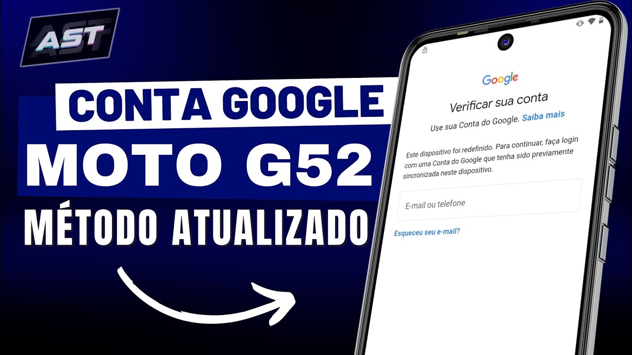 NOVO Como remover conta google MOTO G52 sem PC MOTOROLA E20, E22, E32, G30, G32,  G53