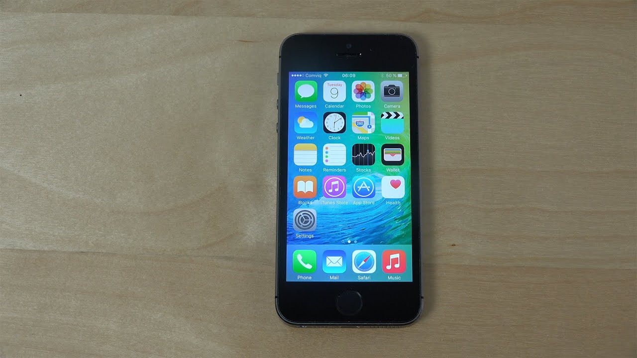 iPhone 5S iOS 9 Beta — обзор (4K)