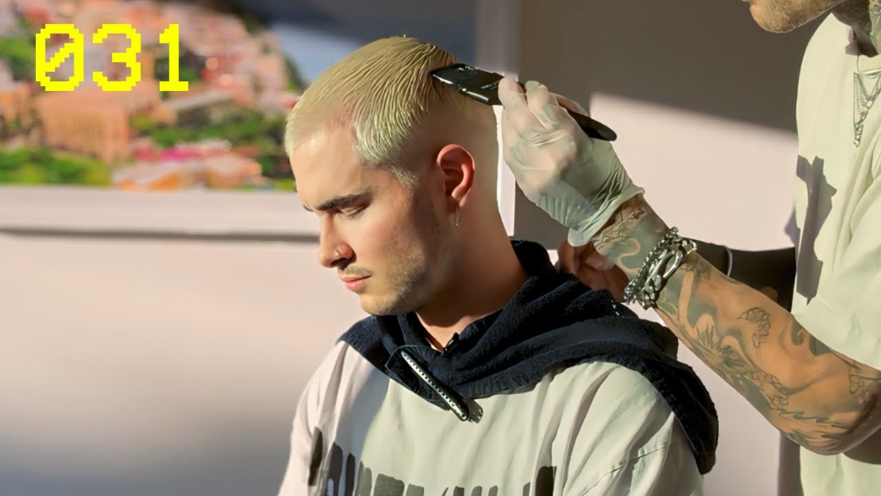 SHAVED MY HEAD AND BLEACHED IT BLONDE VLOG 031