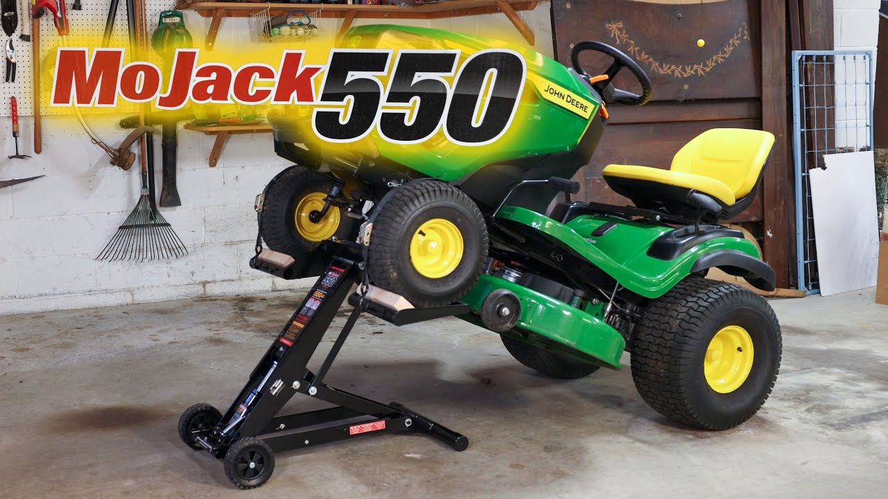 MoJack 550 Riding Mower Lift - Unboxing, Set-Up and Use.