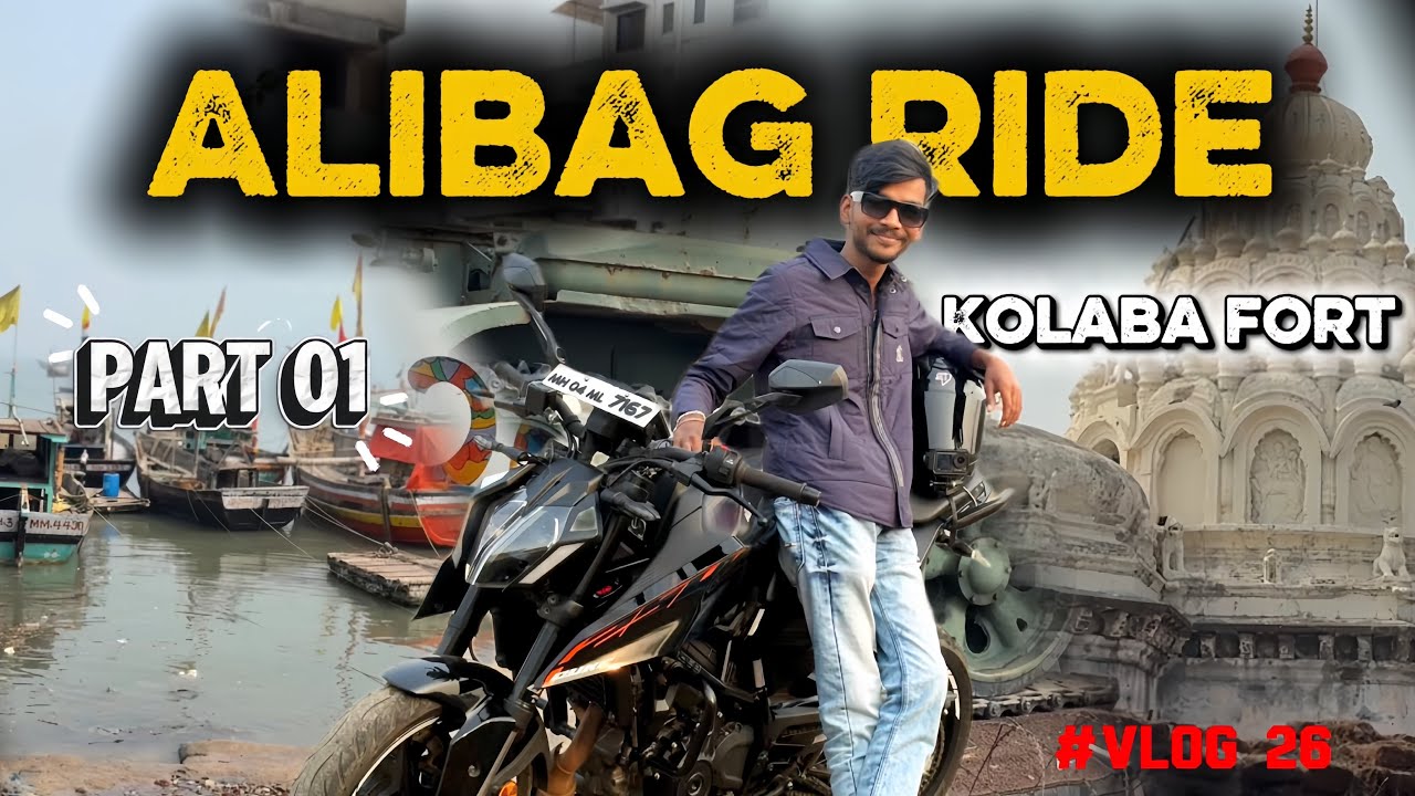 Bike Ride to Alibag Fort 🏰 | Stay Experience + Full Masti | Part 1 | #vlog26 
