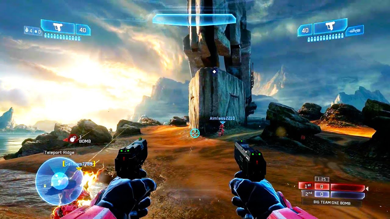 Halo 2 Anniversary: ​​Одна бомба на карте Remnant с помощью Headlong Hog!
