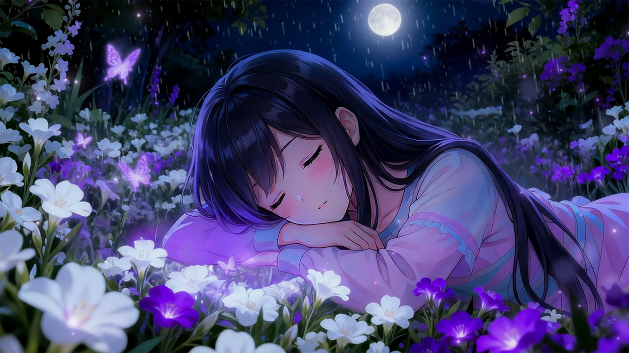 Спокойная ночь для глубокого сна в цветочном лесу 🌸 Лечит тревожные расстройства, способствует вы...