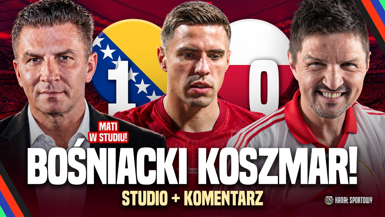 POLSKA PRZEGRAŁA Z BOŚNIĄ I HERCEGOWINĄ! BOREK, SMOK, WICHNIAREK, GLEŃ, LEWCZUK, GIKIEWICZ KOMENTUJĄ