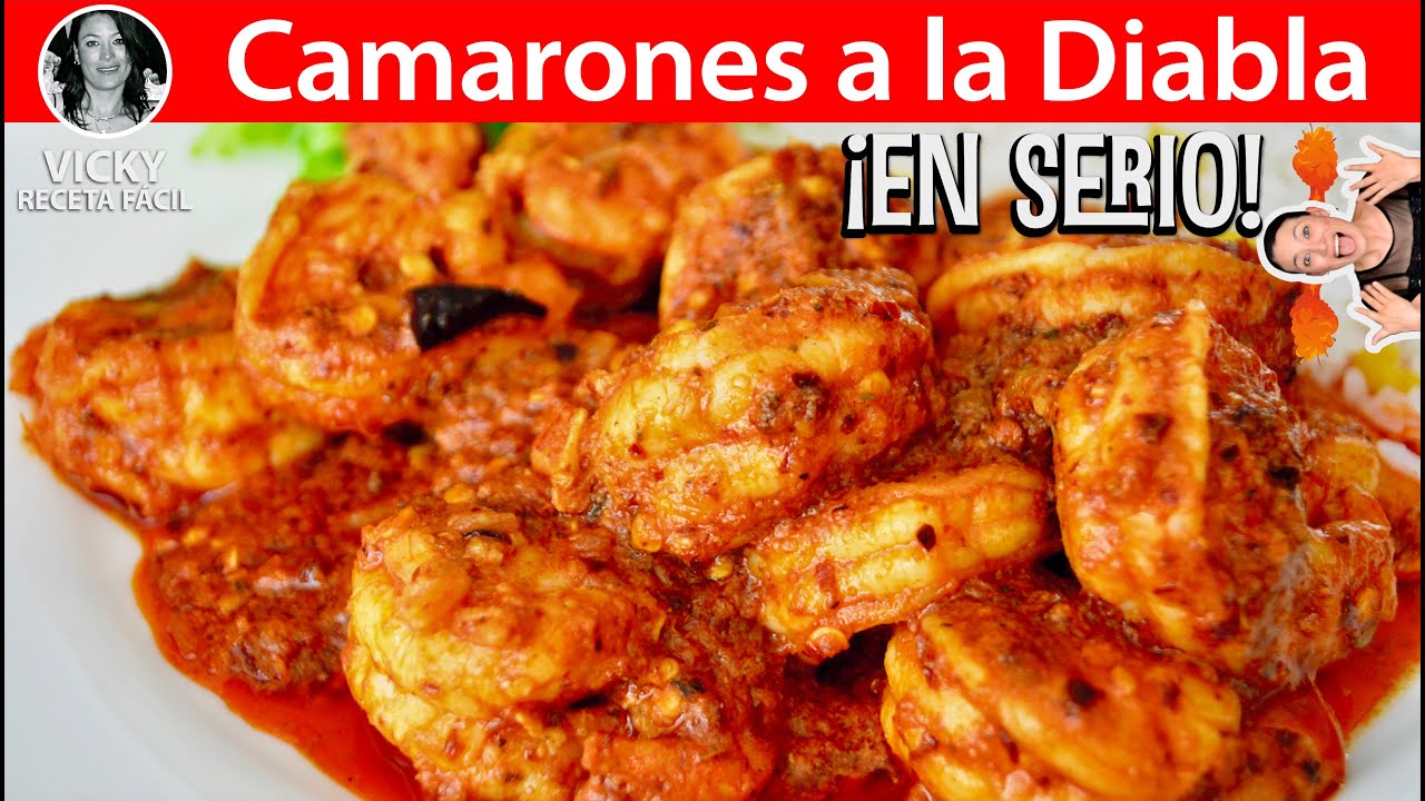 🍤CAMARONES A LA DIABLA | #VickyRecetaFacil