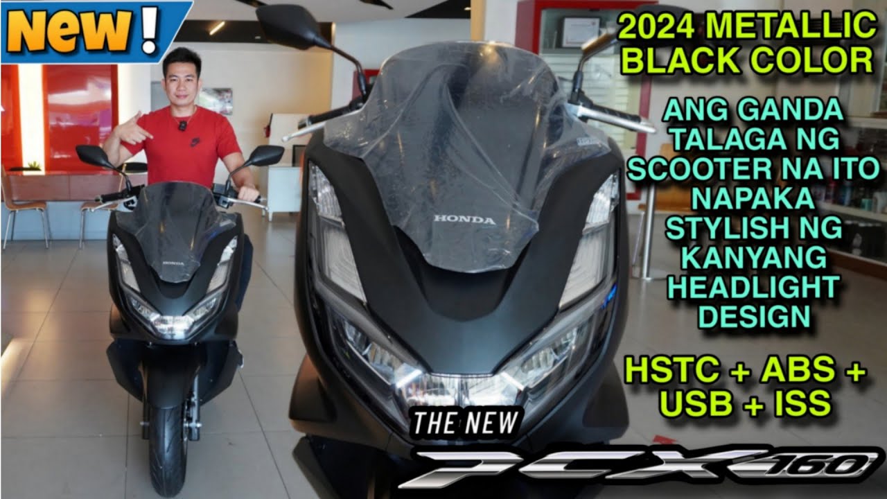 2024 HONDA PCX 160 ABS Version Metallic Black Color Ang Ganda ng Scooter na ito The Best