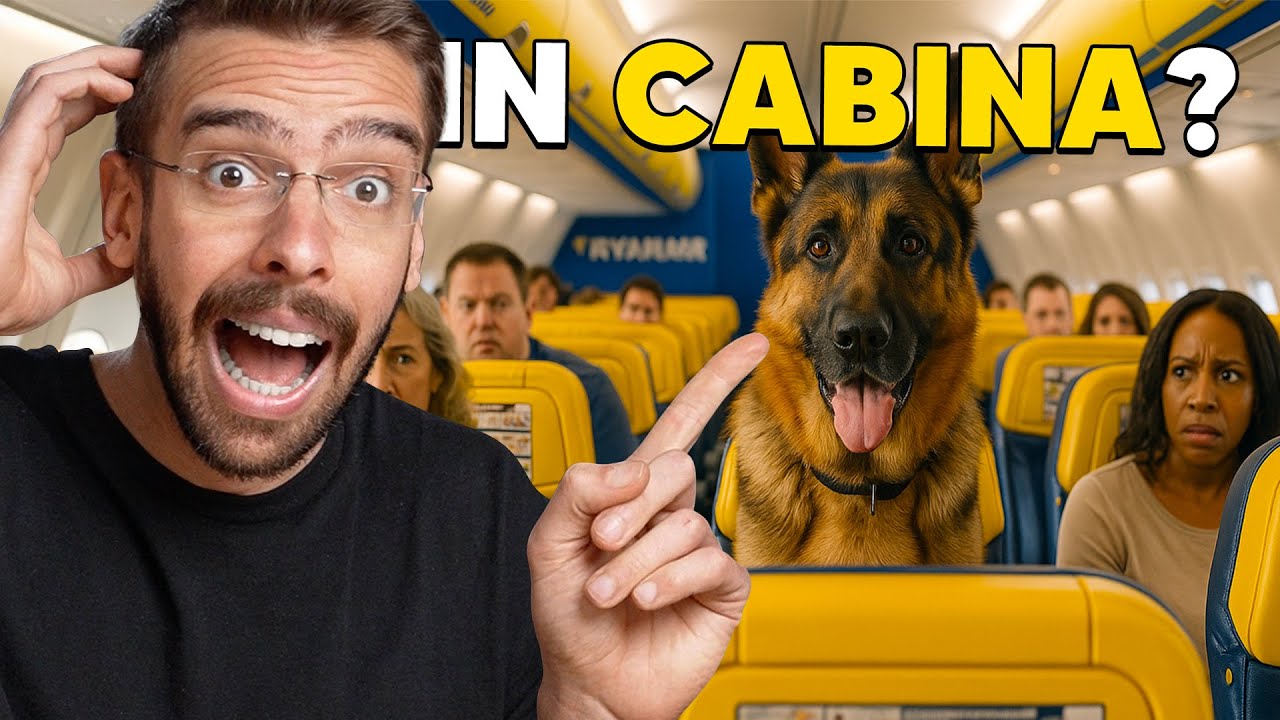da OGGI si possono PORTARE CANI IN AEREO 🐶 5min di aviazione