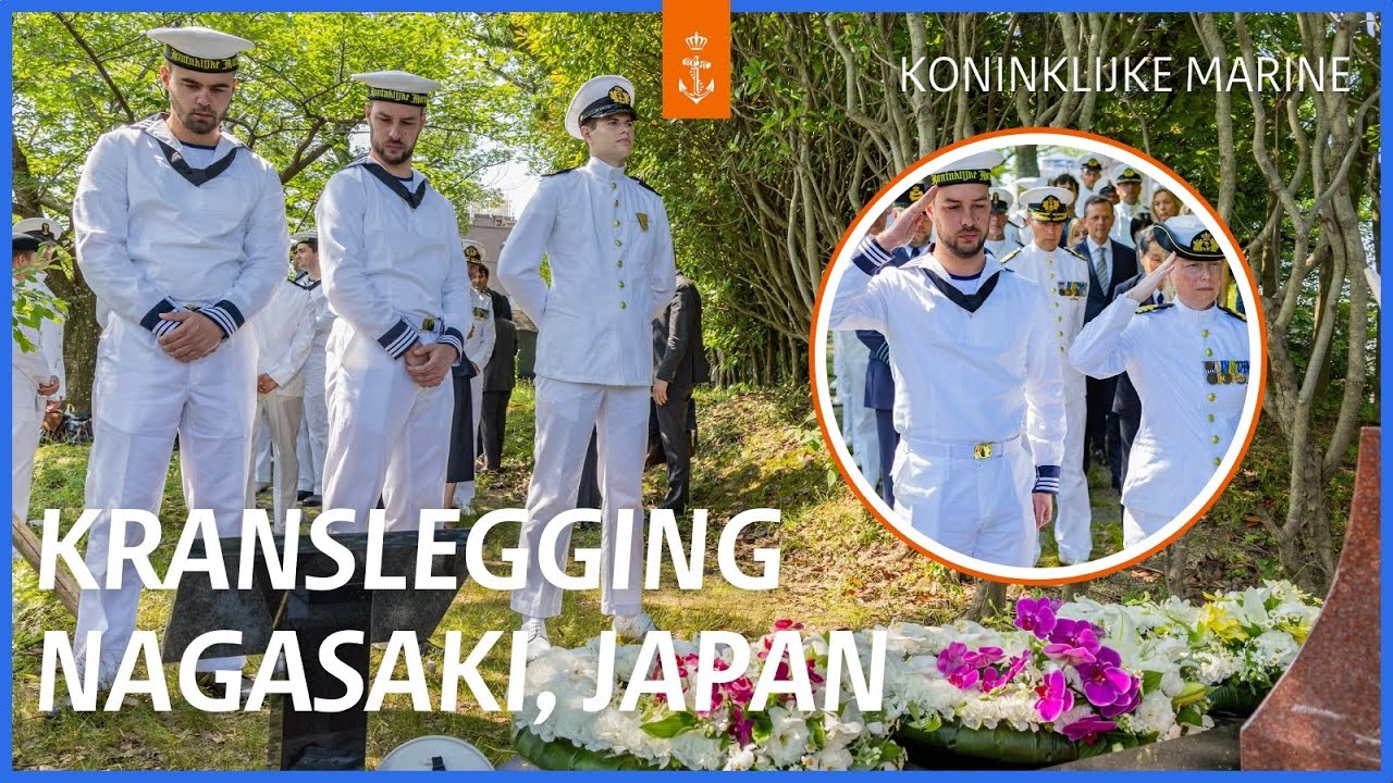 Bemanningsleden Tromp leggen krans in Nagasaki, Japan 🇯🇵 | PACIFIC ARCHER