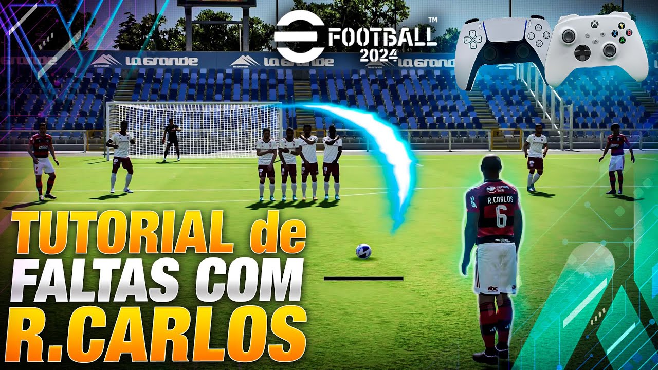 🎮🔥 TUTORIAL DE FALTAS COM ROBERTO CARLOS | APRENDA A COBRAR FALTAS COM R.CARLOS | EFOOTBALL 2024