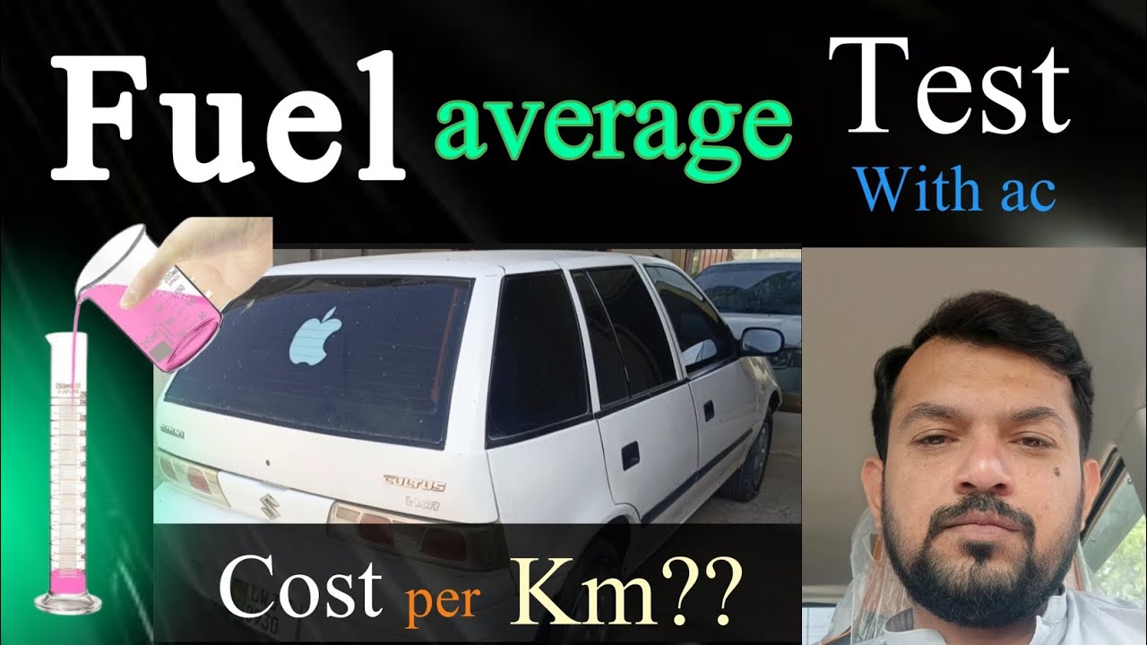 suzuki cultus non efi fuel average test with ac | what is fuel average of carburetor cultus