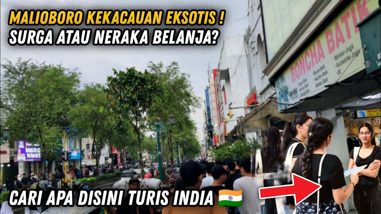 MALIOBORO JOGJA! KEKACAUAN BELANJA BERSAMA TURIS INDIA 🇮🇳 | SURGA OLEH-OLEH ATAU JALANAN TERPADAT?