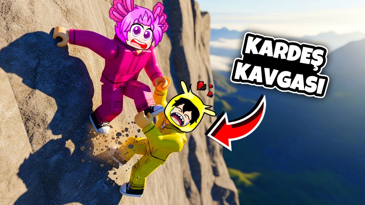 Roblox'ta KARDEŞİMLE KAVGA EDEREK DAĞA TIRMANDIK!