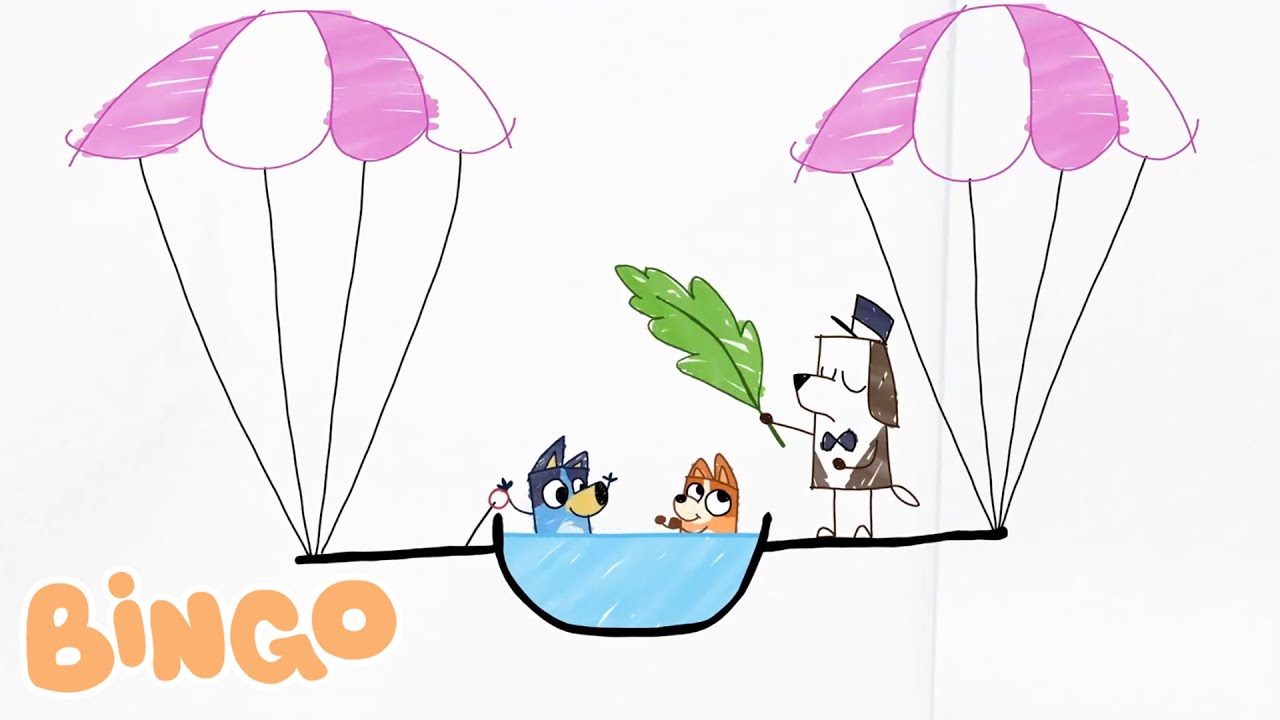 Mom and Dad try to escape from Bluey and Bingo 😮🧡 | Escape | Bingo Portuguese Brazil - Official C...