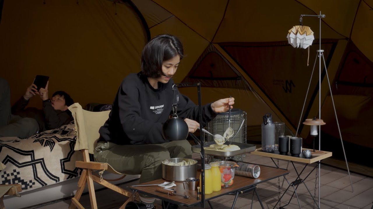[4K] '캠프 노마드' 캠핑 그리고 사우나ㅣ영흥도캠핑장ㅣ아고라