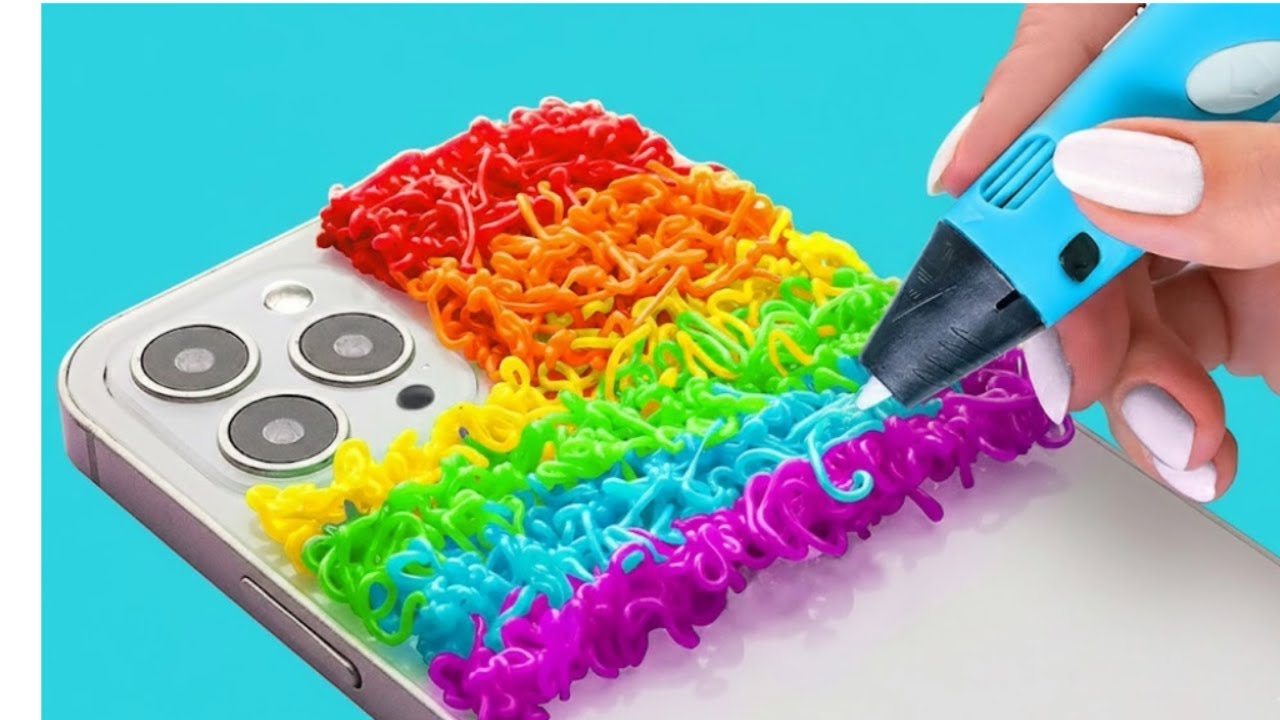 KERAJINAN PULPEN 3D YANG KEREN || Ide DIY Berwarna! Aksesori Perhiasan oleh 123 GO SCHOOL