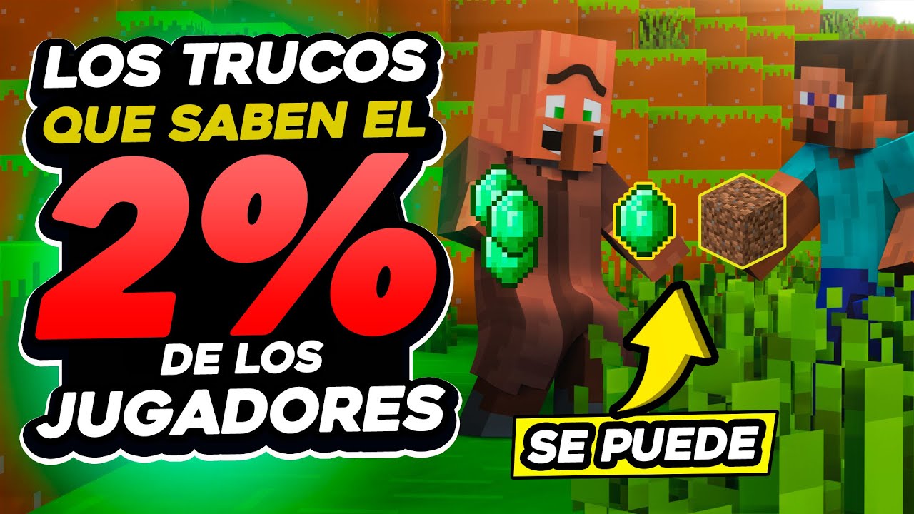 Los TRUCOS que saben el 2% de los JUGADORES de Minecraft