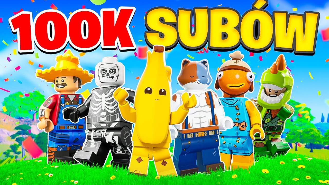 ŚWIĘTUJEMY 100K SUB&Oacute;W na BAMBIKOWICACH w LEGO Fortnite