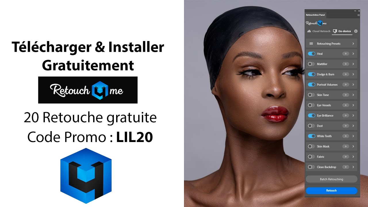 📥 Télécharger & Installer Retouch4me | Plugin IA pour Photoshop